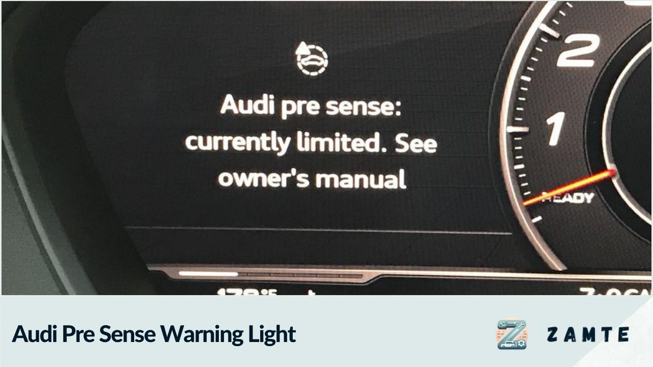 Audi Pre Sense Warning Light