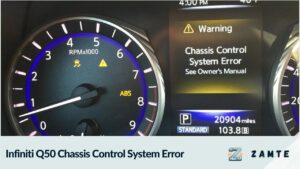 Infiniti Q50 Chassis Control System Error