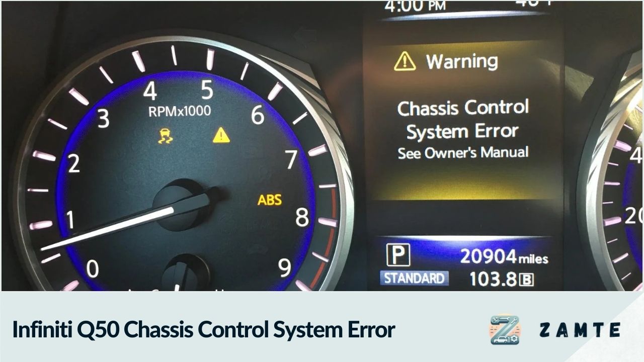 Infiniti Q50 Chassis Control System Error