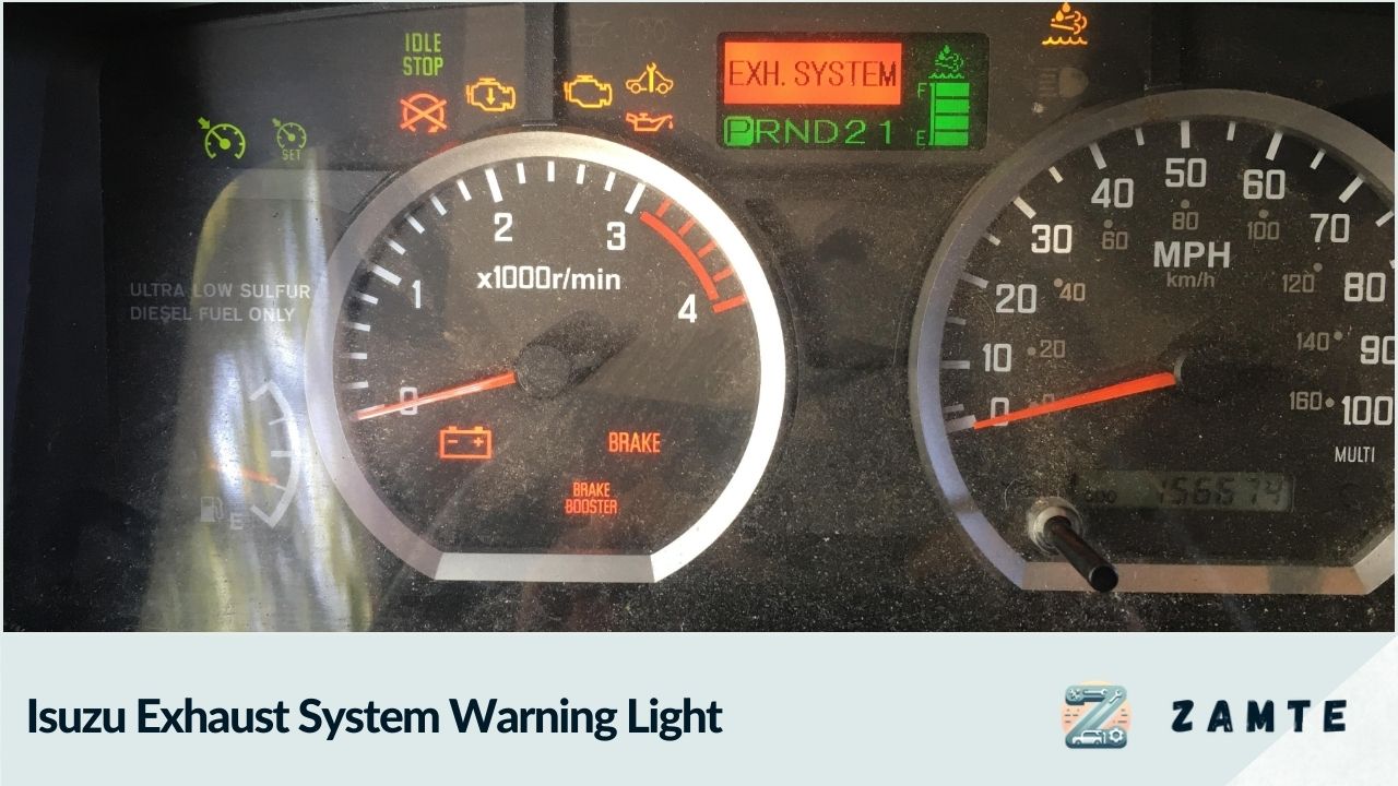 Isuzu Exhaust System Warning Light