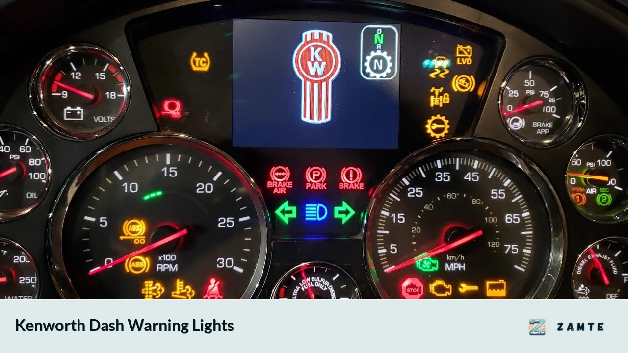 Kenworth Dash Warning Lights