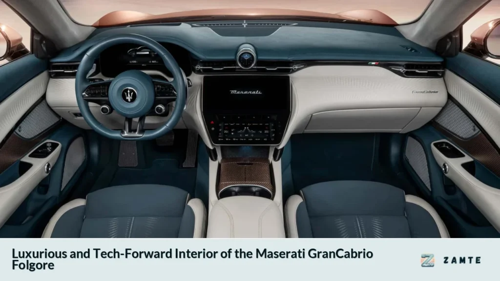 Luxurious and Tech-Forward Interior of the Maserati GranCabrio Folgore