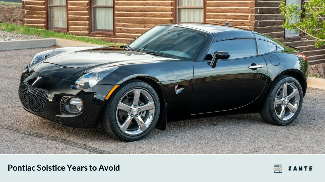 Pontiac Solstice Years to Avoid