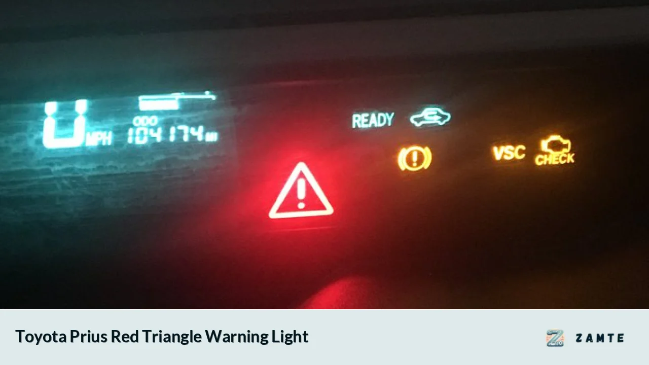 Toyota Prius Red Triangle Warning Light