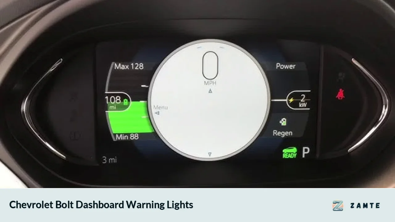 Chevrolet Bolt Dashboard Warning Lights