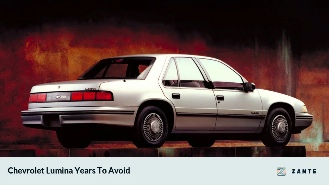 Chevrolet Lumina Years To Avoid