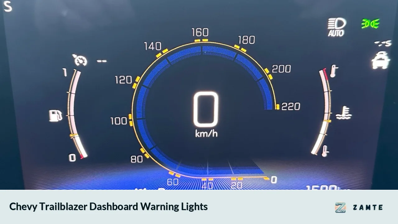 Chevy Trailblazer Dashboard Warning Lights