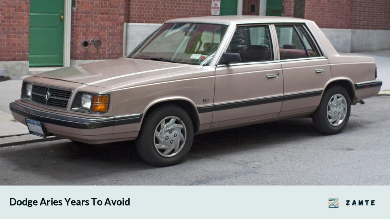 Dodge Aries Years To Avoid