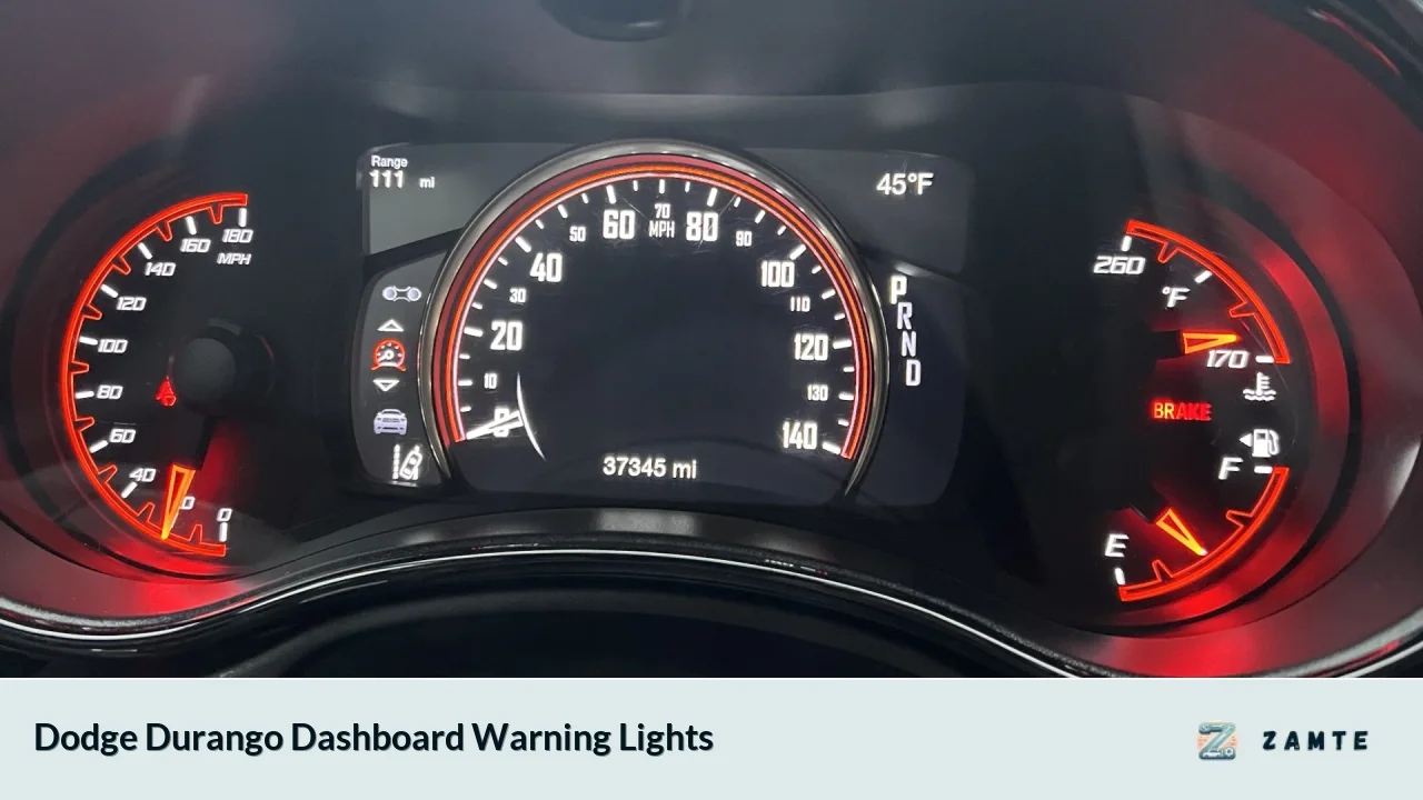 Dodge Durango Dashboard Warning Lights