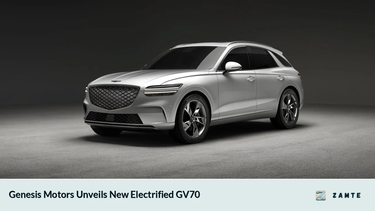 Genesis Motors Unveils New Electrified GV70