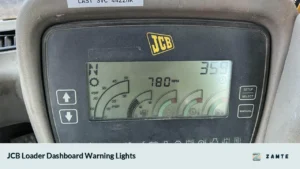 JCB Loader Dashboard Warning Lights