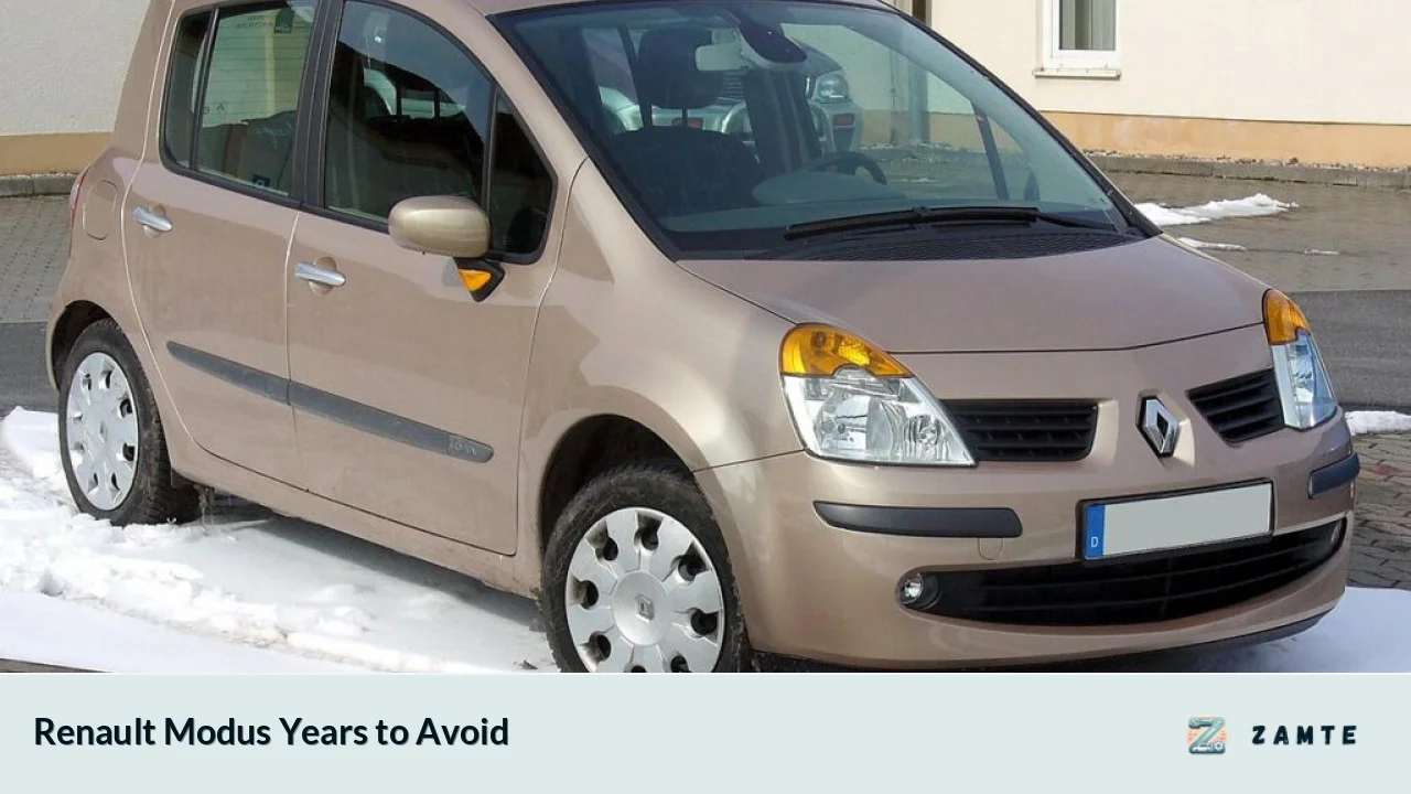 Renault Modus Years to Avoid