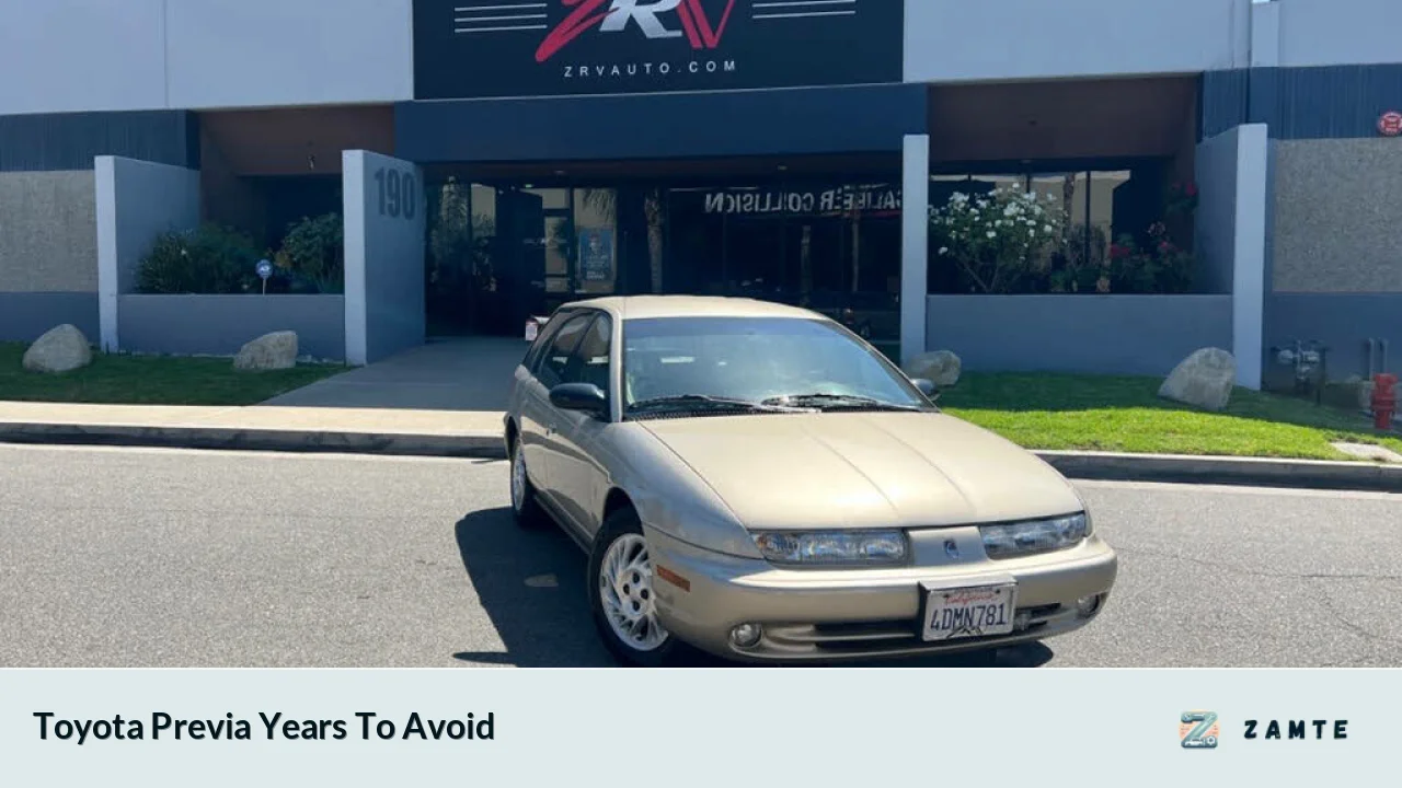 Toyota Previa Years To Avoid