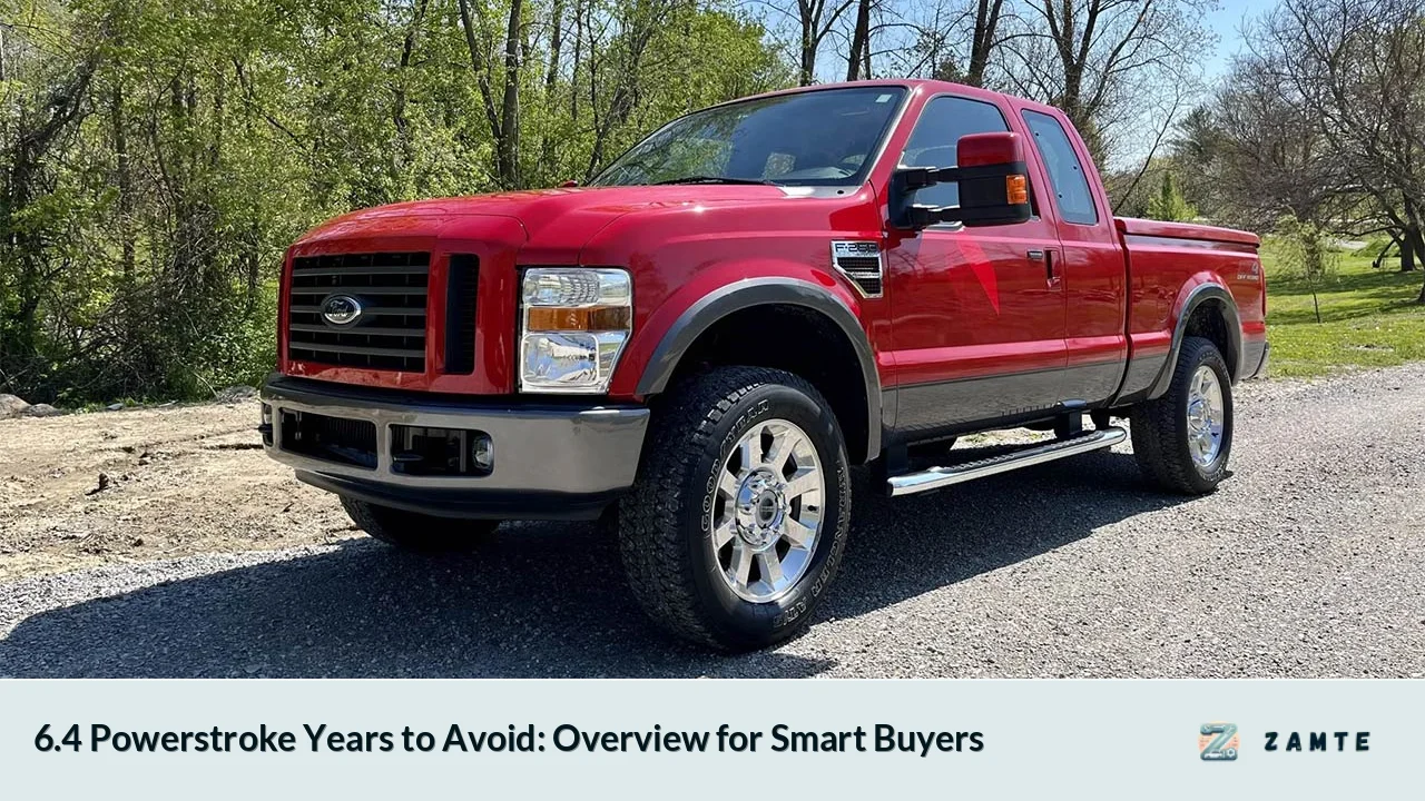 6.4 Powerstroke Years to Avoid: Overview for Smart Buyers