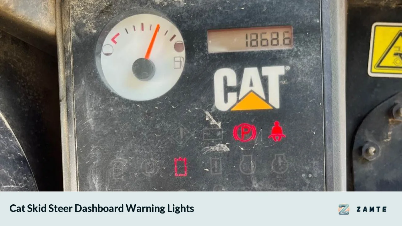 Cat Skid Steer Dashboard Warning Lights