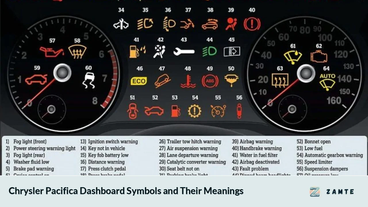 Chrysler Pacifica Dashboard Symbols and Their Meanings