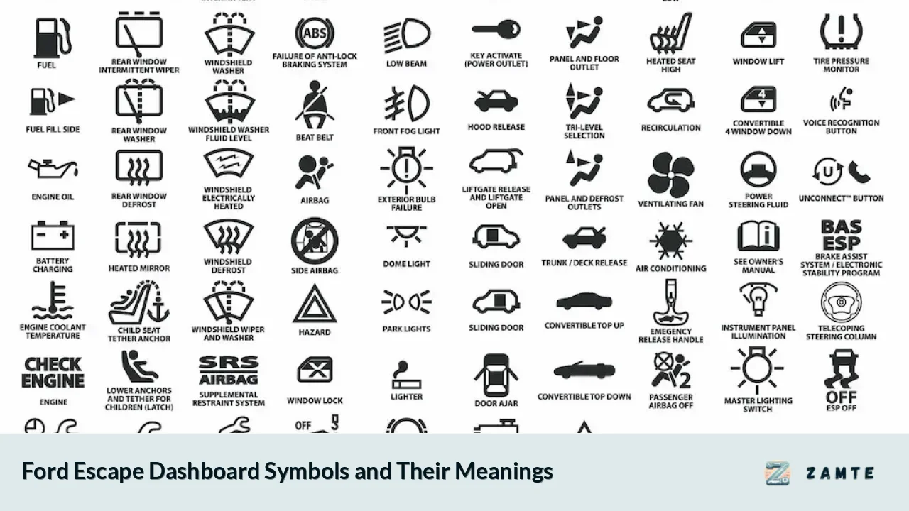 Ford Escape Dashboard Symbols and Their Meanings