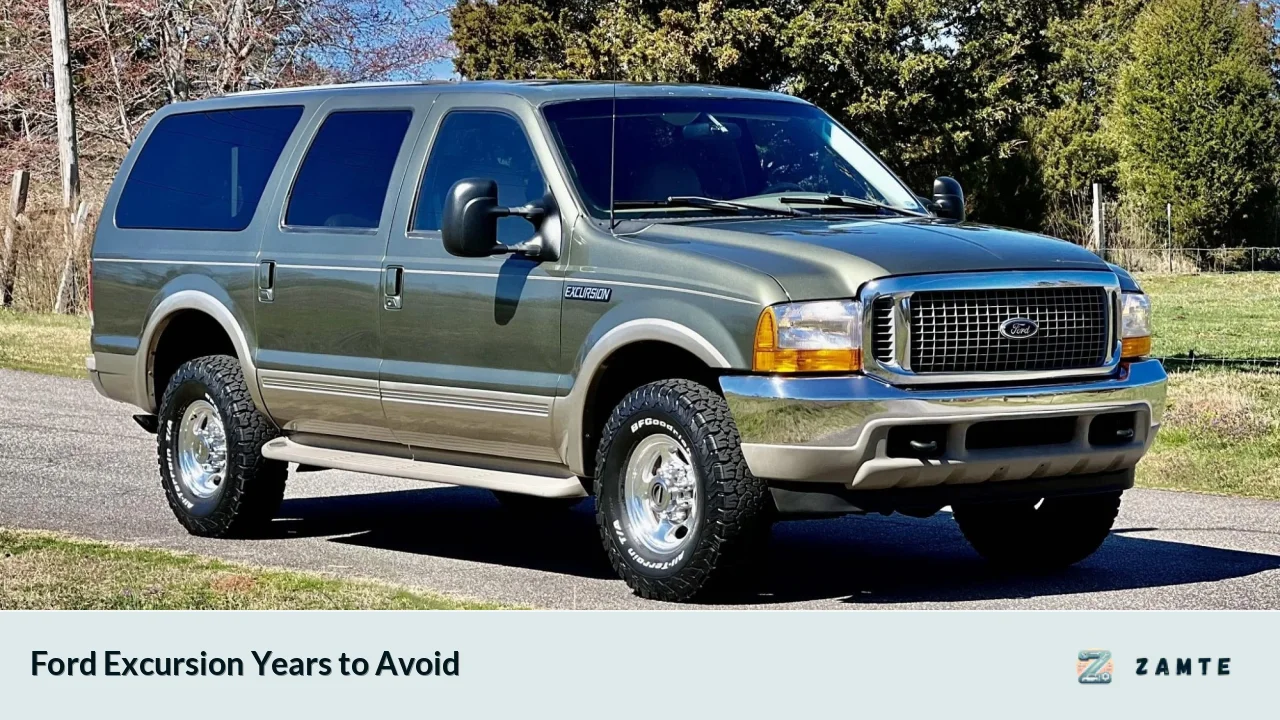 Ford Excursion Years to Avoid