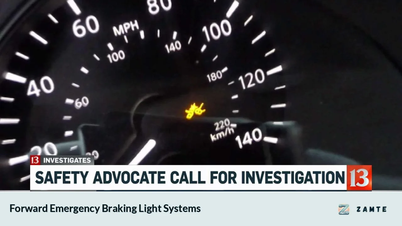 Forward Emergency Braking Light Systems