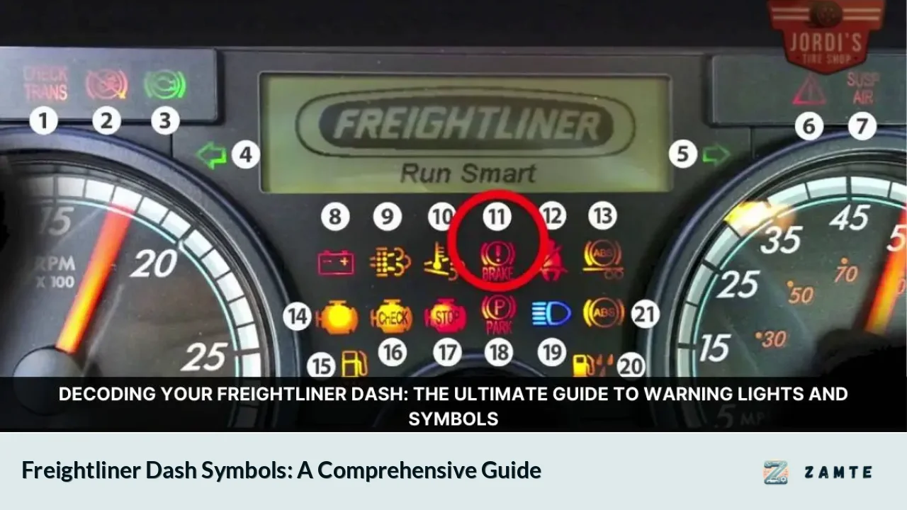 Freightliner Dash Symbols: A Comprehensive Guide