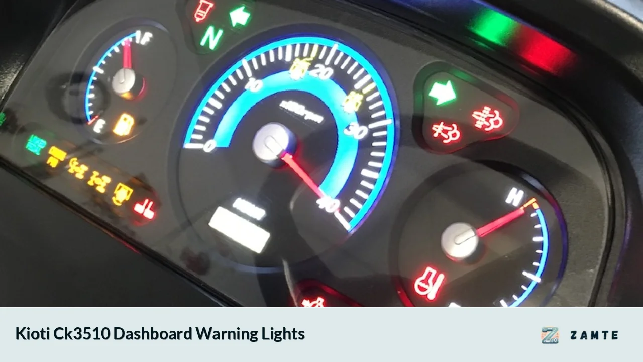 Kioti Ck3510 Dashboard Warning Lights