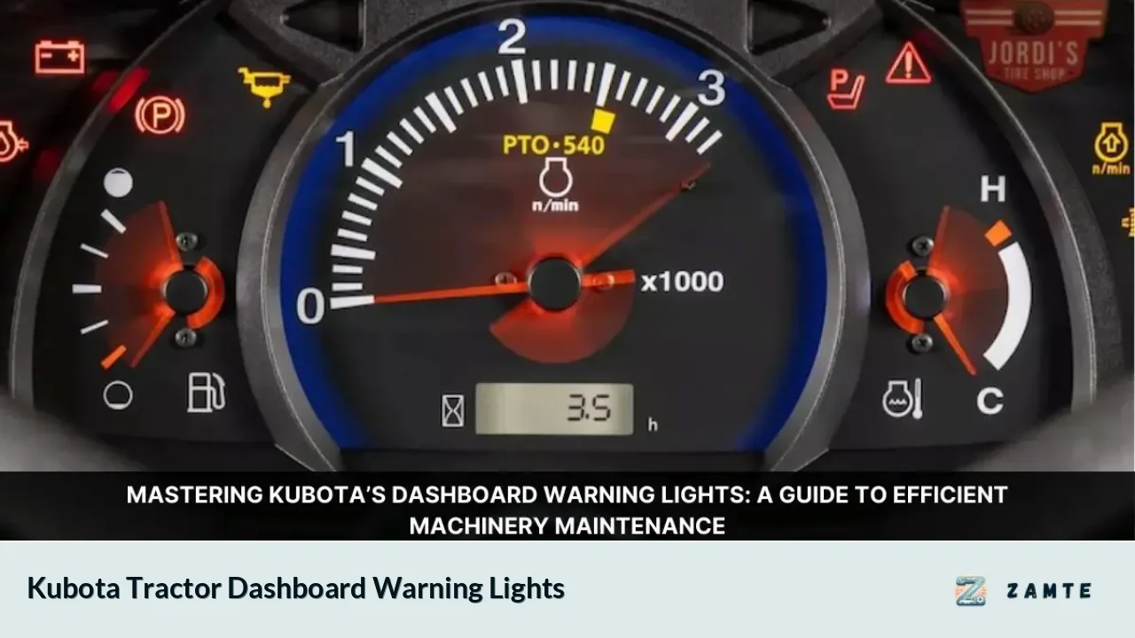 Kubota Tractor Dashboard Warning Lights