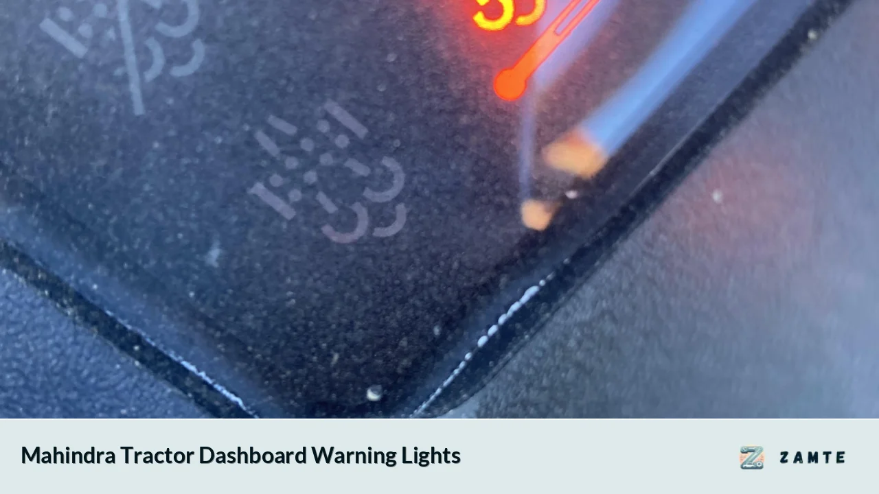 Mahindra Tractor Dashboard Warning Lights