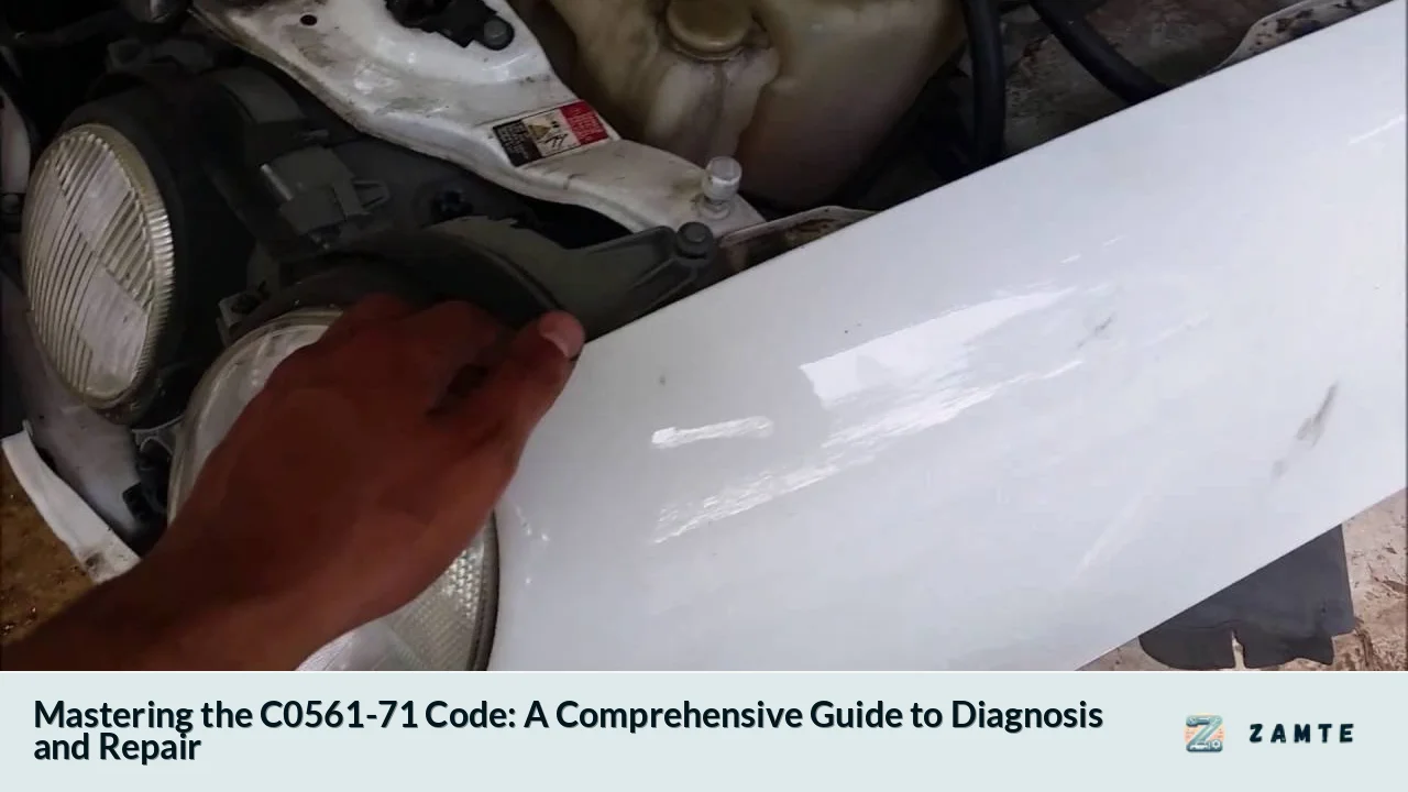 Mastering the C0561-71 Code: A Comprehensive Guide to Diagnosis and Repair