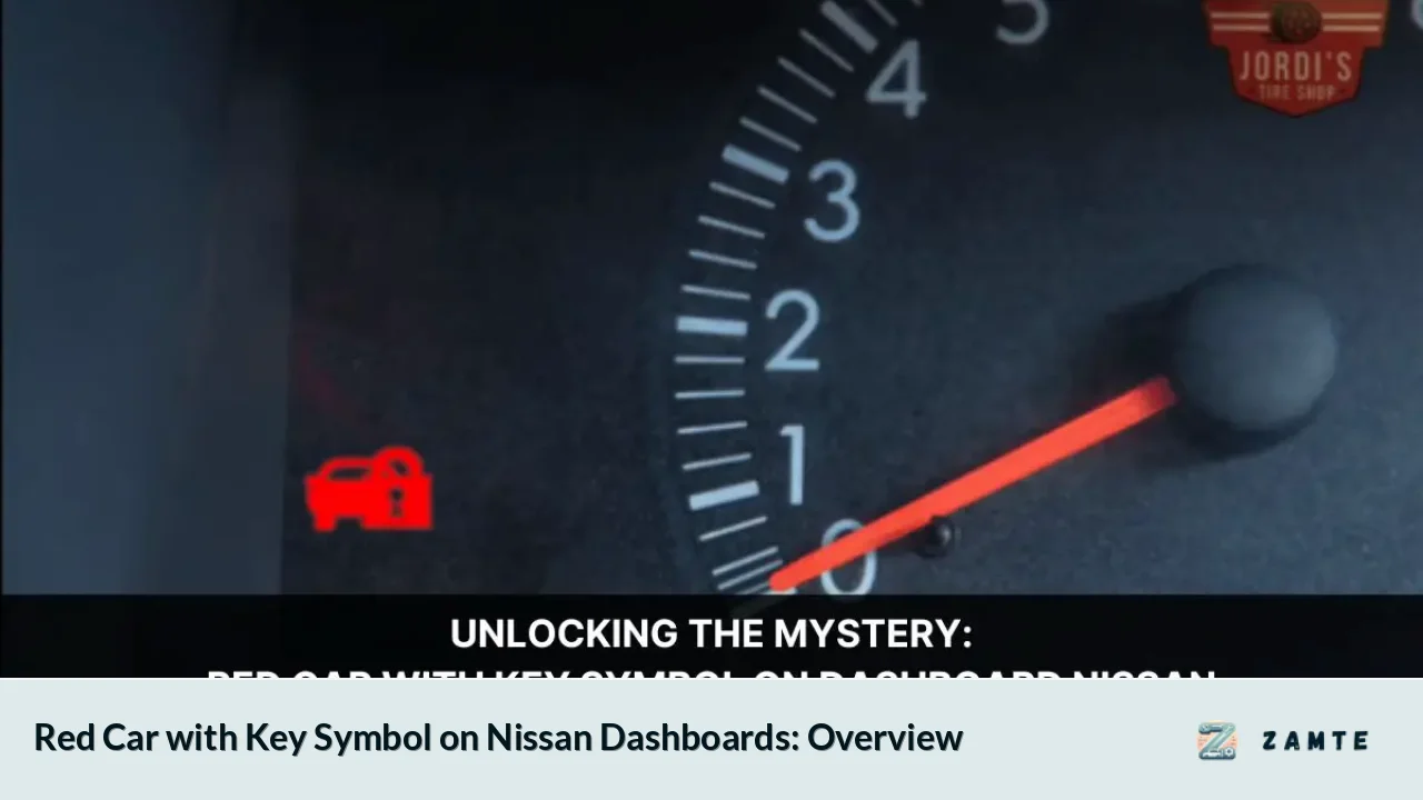 Red Car with Key Symbol on Nissan Dashboards: Overview