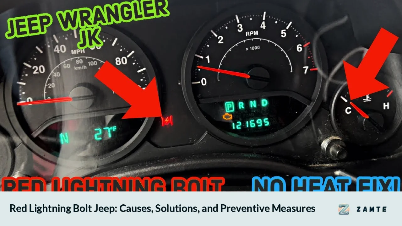 Red Lightning Bolt Jeep: Causes, Solutions, and Preventive Measures