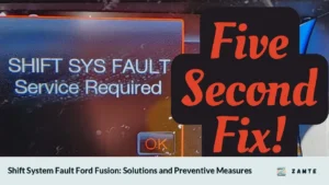 Shift System Fault Ford Fusion: Solutions and Preventive Measures